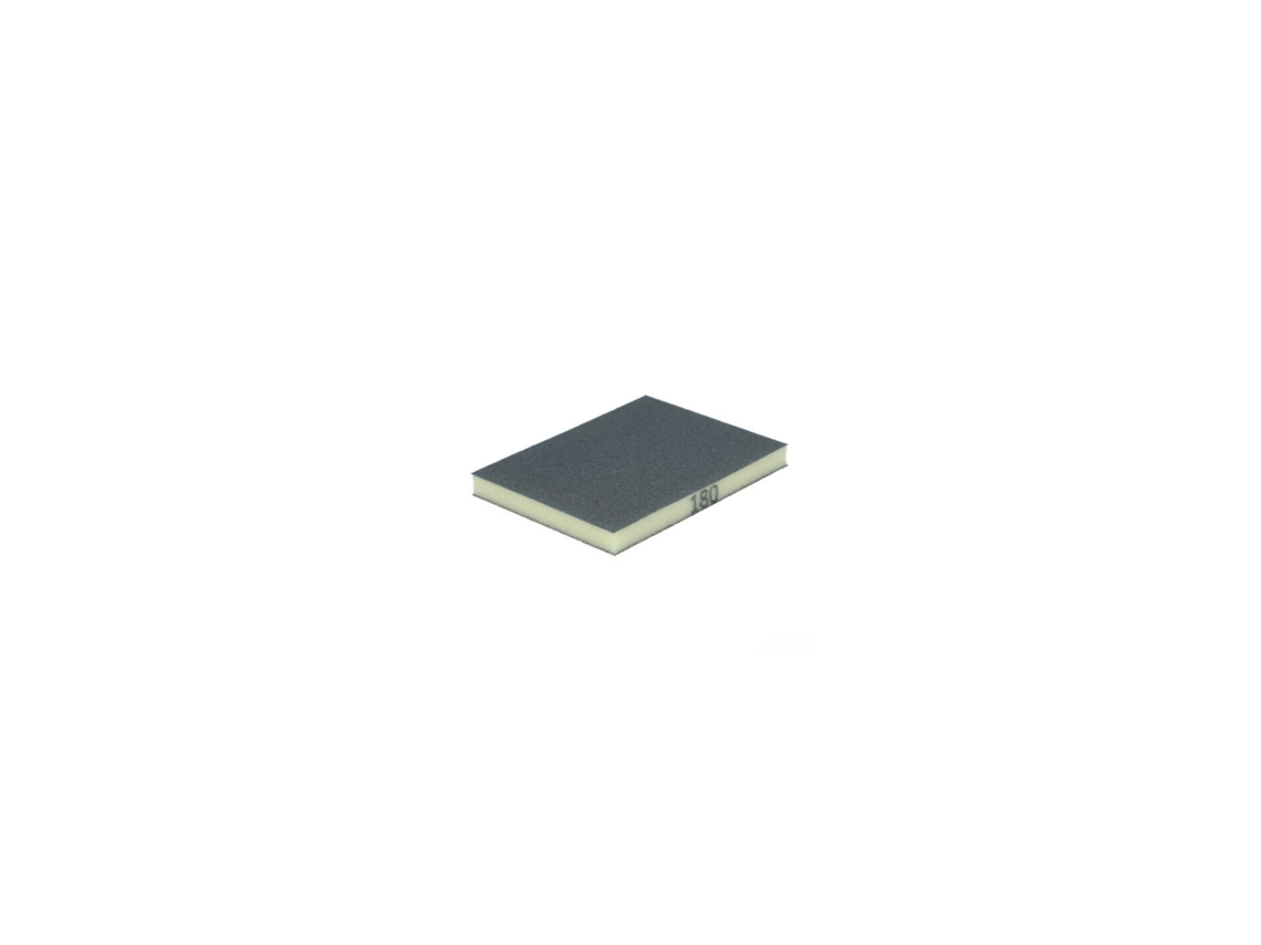 Esponja de lijado fina de doble cara Norton P180, 123 x 98 x 12,5 mm