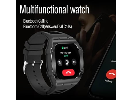 Smartwatch Rastreador de ejercicios a prueba de agua, pantalla táctil HD súper grande de 1.91, monitor de frecuencia cardíaca, podómetro, monitor d...