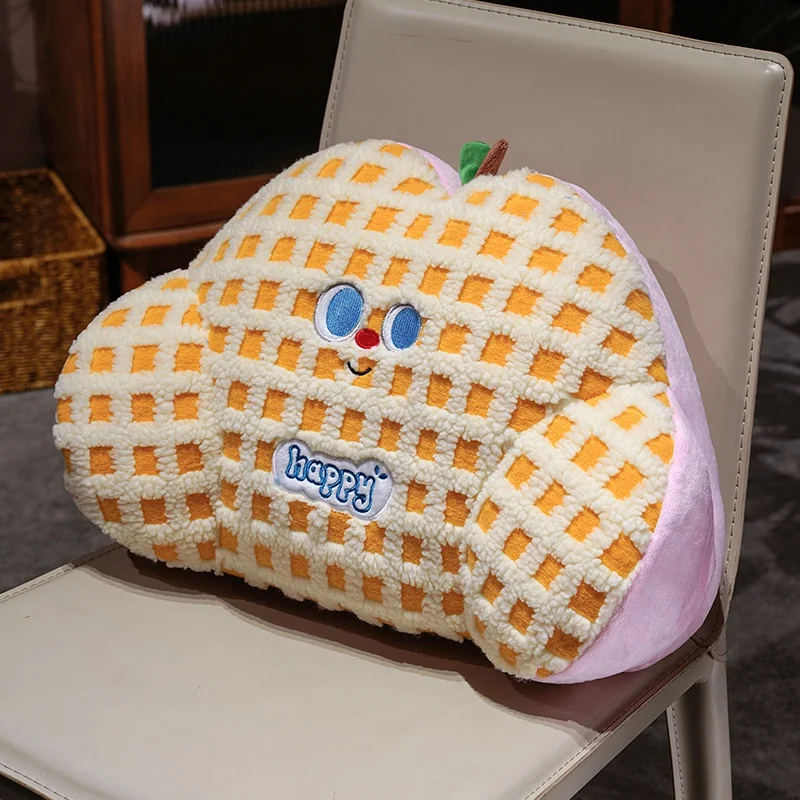 (amarillo, 50 Cm) Cojín Decorativo A Cuadros De Lana De Cordero Para Adultos, Suave Y Cómodo.