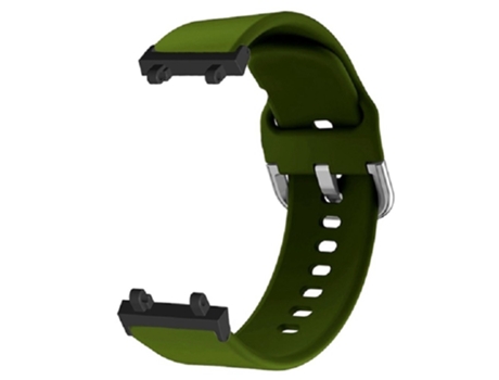 Correa de Silicona ajustable con hebilla cuadrada para Huami Amazfit T-Rex 2 - verde intenso