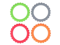 4 Pulseras De Silicona Para La Dentición Del Bebé, Para Aliviar Las Encías, Resistentes Al Frío Y Al Calor.