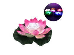 Rebe-lámpara De Loto Flotante Artificial Led Luz Nocturna Ahorradora De Energía Para Jardín Piscina Estanque Fuente Decoración