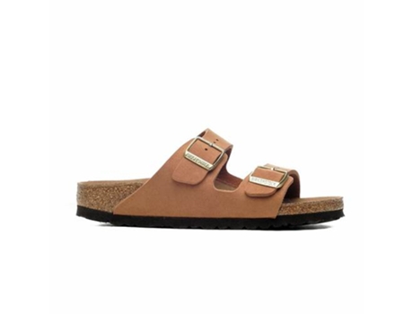 Chanclas de Mujer BIRKENSTOCK Arizona Syn Soft Pecan Piel Marrón (41)