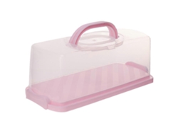 Caja De Pan Rectangular De Plástico Con Tapa Transparente, Recipiente Portátil Para Guardar Pasteles Y Pan Con Asa Webake