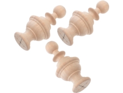 Adornos Madera Natural Escaleras Tapas Resistentes Postes Barandillas Decoración Cálida Clásica Hogar Cama