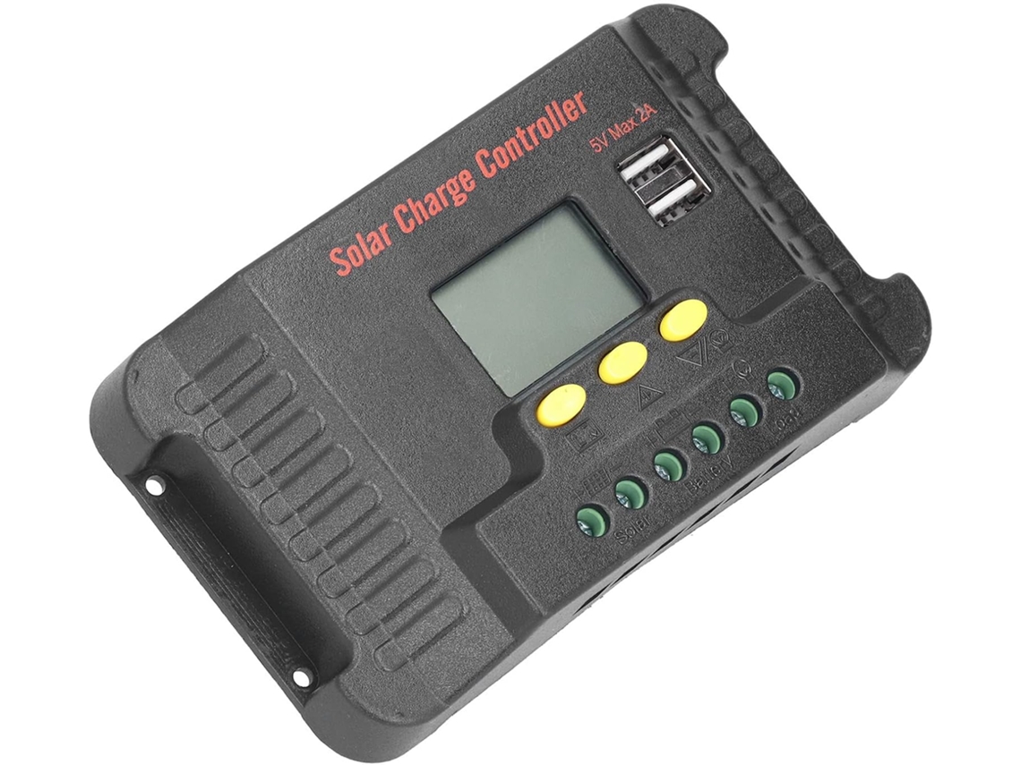 Controlador Solar De 12/24 V Con Pantalla Lcd Inteligente Y Carga Usb Para Alumbrado Público (10 A)
