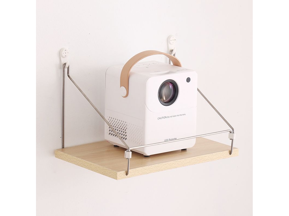 Soporte de pared para proyector y cama, estante de almacenamiento compacto para montaje Tommy01