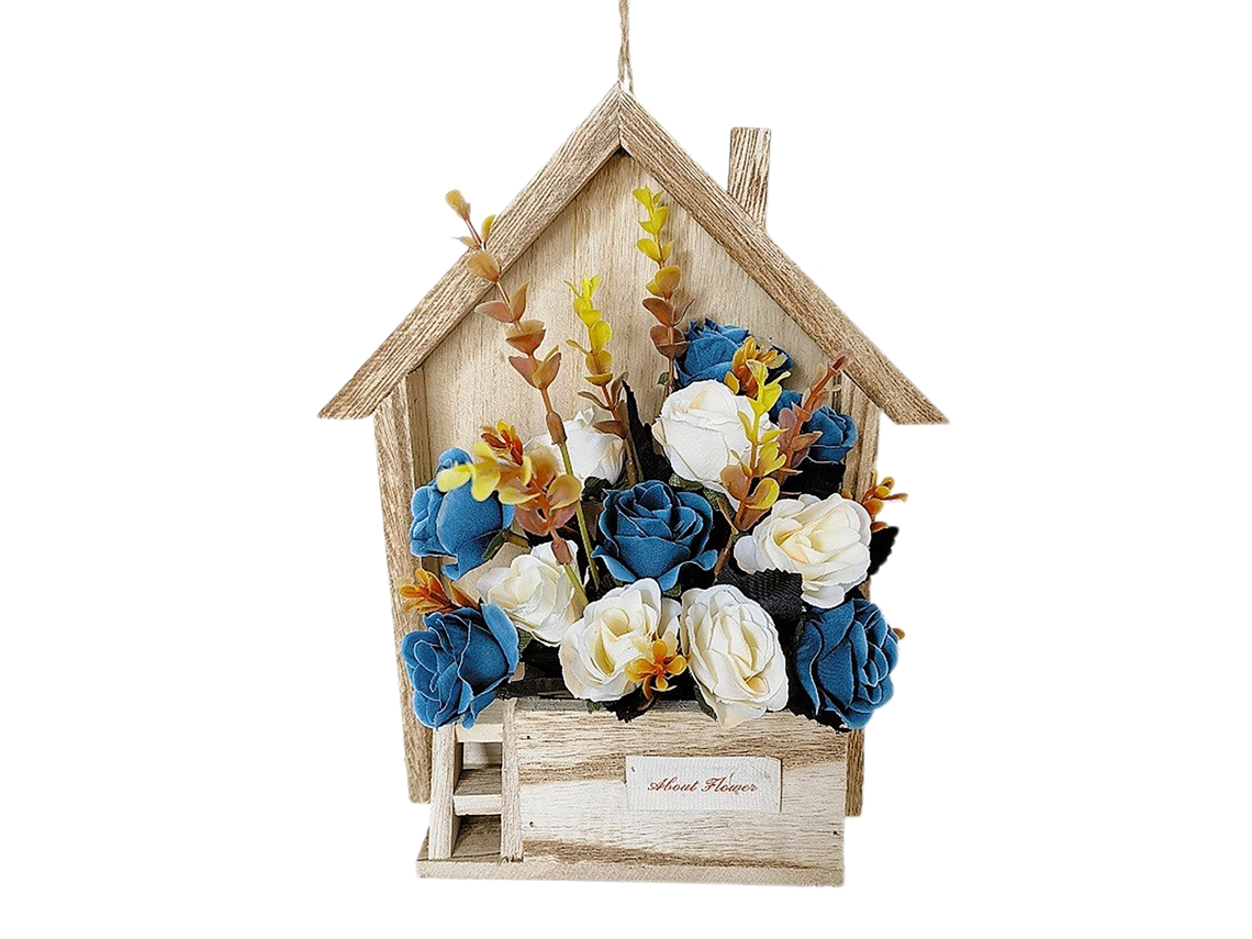 Cesta decorativa de pared para salón, modelo D, juego de 3