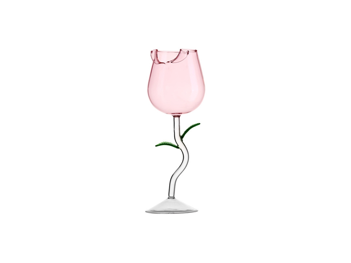 Copa De Vino Con Forma De Rosa, De Vidrio De Silicato De Boro, Copa De Cóctel, 150 Ml, Para Fiestas Y Bares.