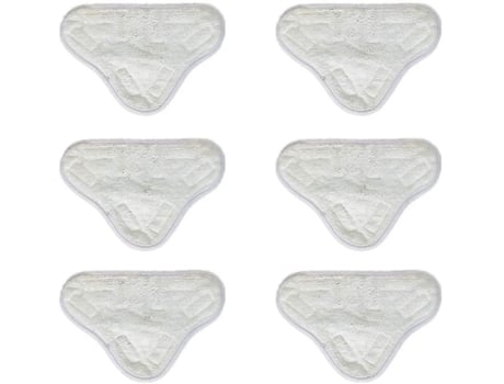 6 uds. De mopas a vapor de microfibra, almohadillas de limpieza, mopa a vapor de repuesto Compatible con H2o X5 H20 W