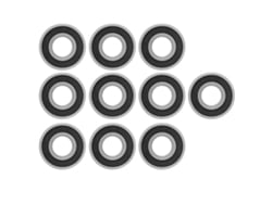 10 Peças De Rolamento De Bola De Groove Profundo 6202-rs Aço Preto 15mm