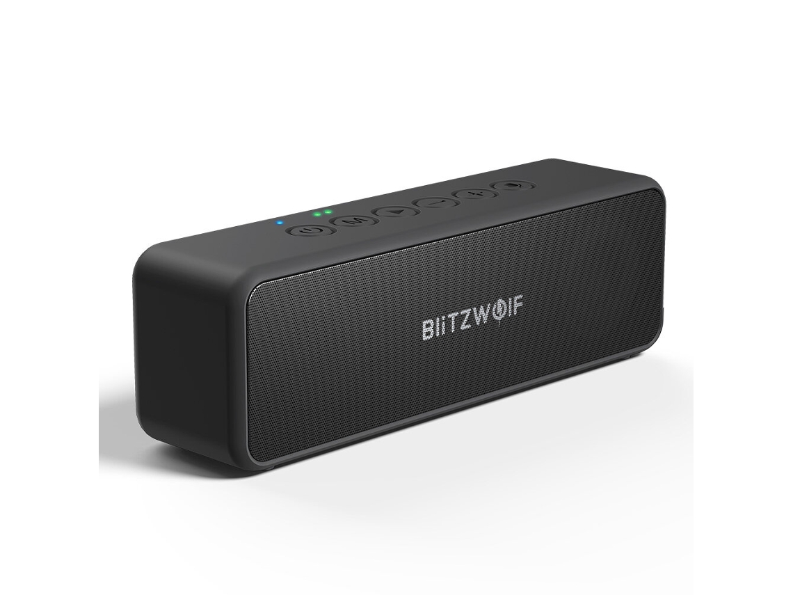 Altavoz inalámbrico Blitzwolf BW WA4 de 30 W, altavoz Bluetooth portátil con dos controladores de graves, TWS, estéreo, IPX6, resistente al agua, tarjeta TF, altavoz auxiliar.