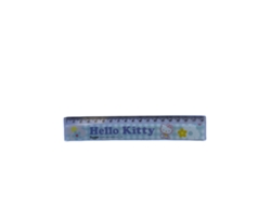 Regla azul de Hello Kitty de 18 cm