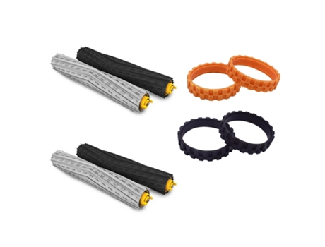 Kit de piel de neumático con cepillo de rodillo principal, 8 piezas, para Irobot Roomba 800 900 Series 870 880 980, piezas de Robot aspirador