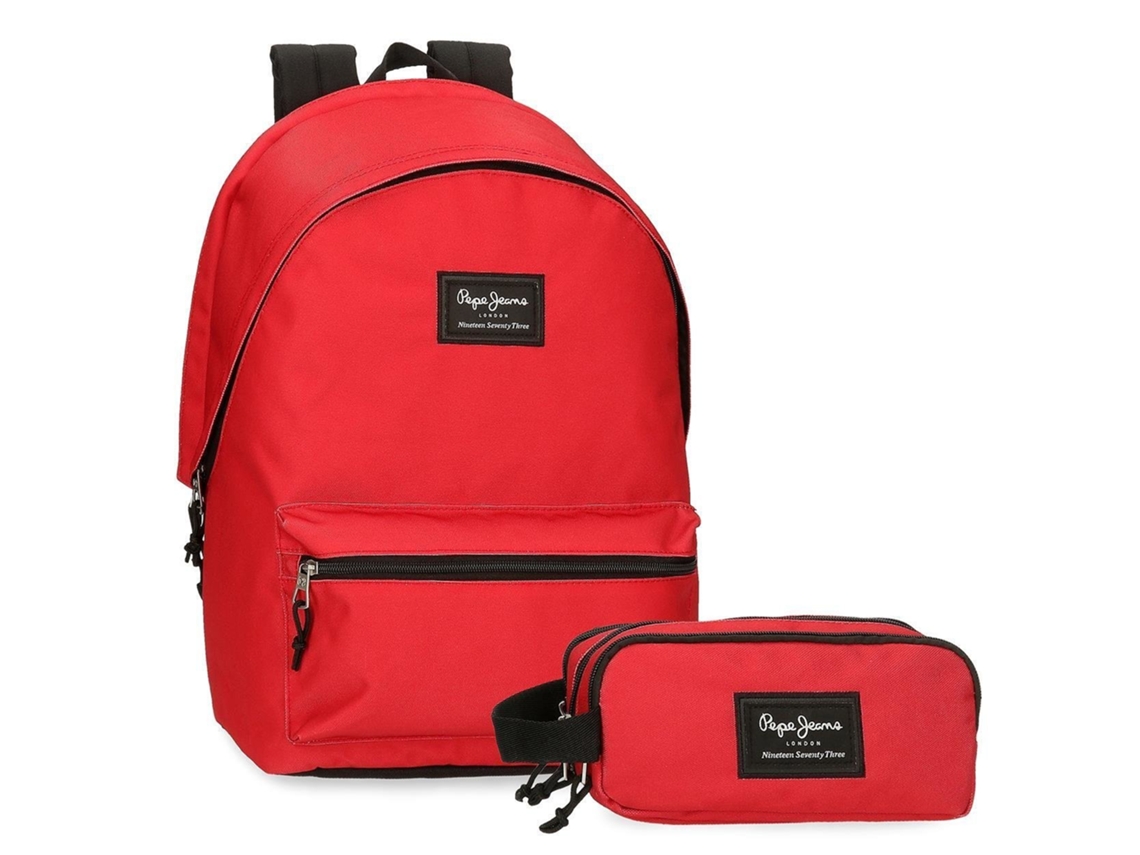Mochila Escolar Poliéster Aris Evergreen Rojo PEPE JEANS