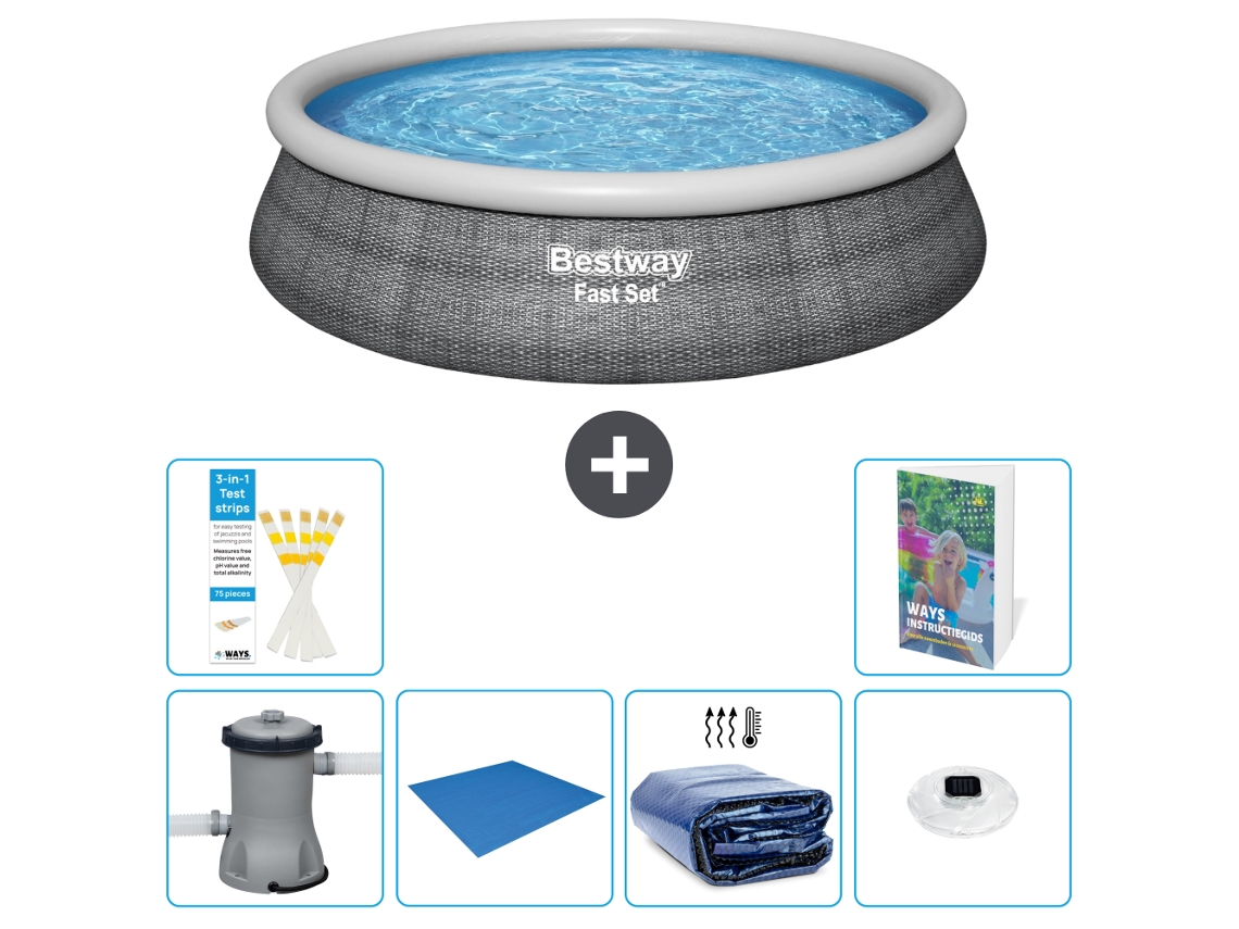 Bestway Piscina Bestway Fast Set Redonda - 457x84 Cm - 7-peças S272