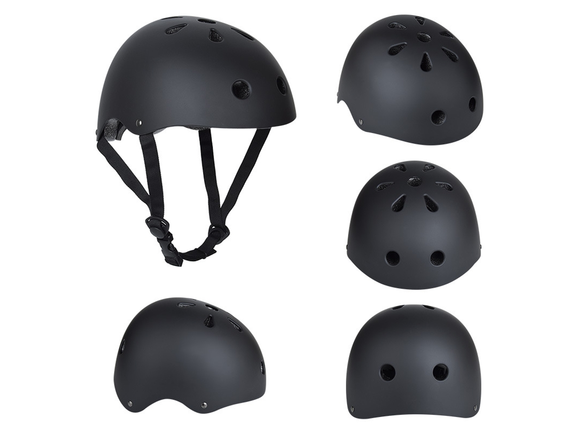 Adultos Niños Monopatín Bicicleta Monopatín Equilibrio Coche Ciruela Casco Tamaño L (58-62cm) YUYSAN Negro