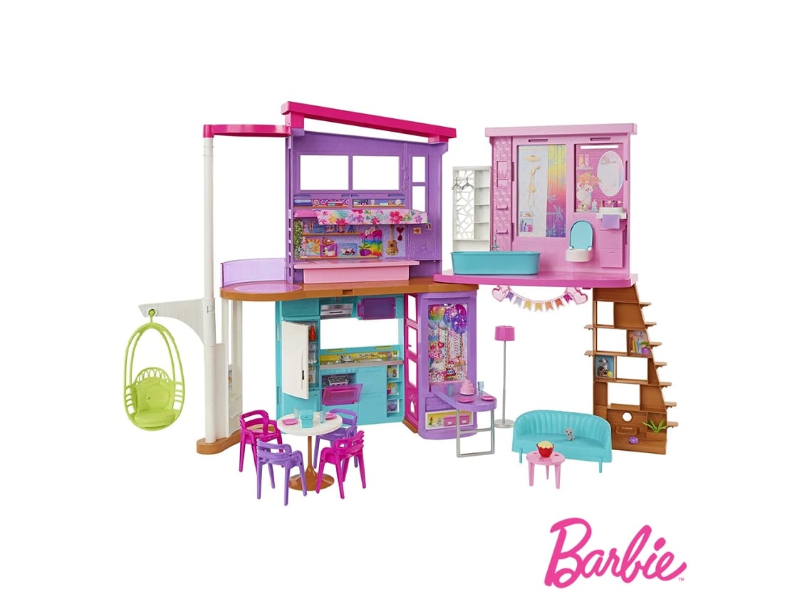 BARBIE Casa Malibu (Edad Mínima: Años 40,5 x 15 x 72,5 cm