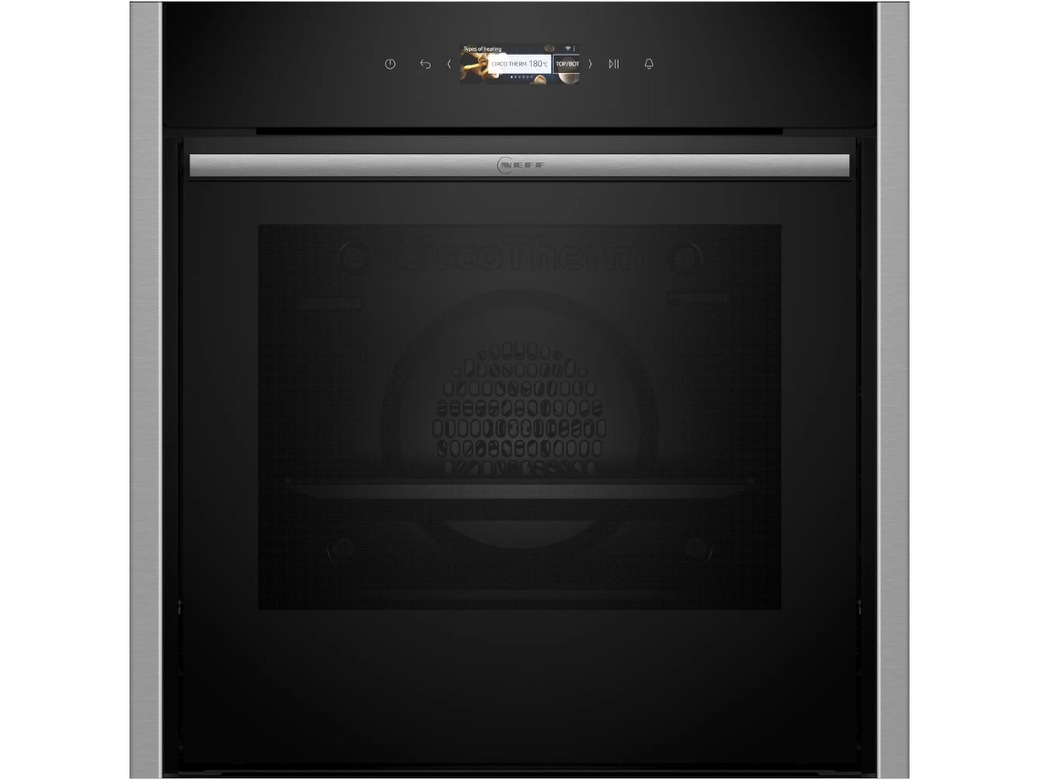 Horno multifunción integrado Neff B54cr71n0 de 71 l y 60 cm con pirólisis en negro