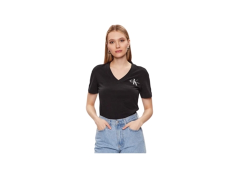 Camiseta CALVIN KLEIN (M - Negro)