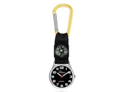Reloj Deportivo Multifuncional Con Brújula Y Mosquetón Para Acampada Y Escalada (amarillo)