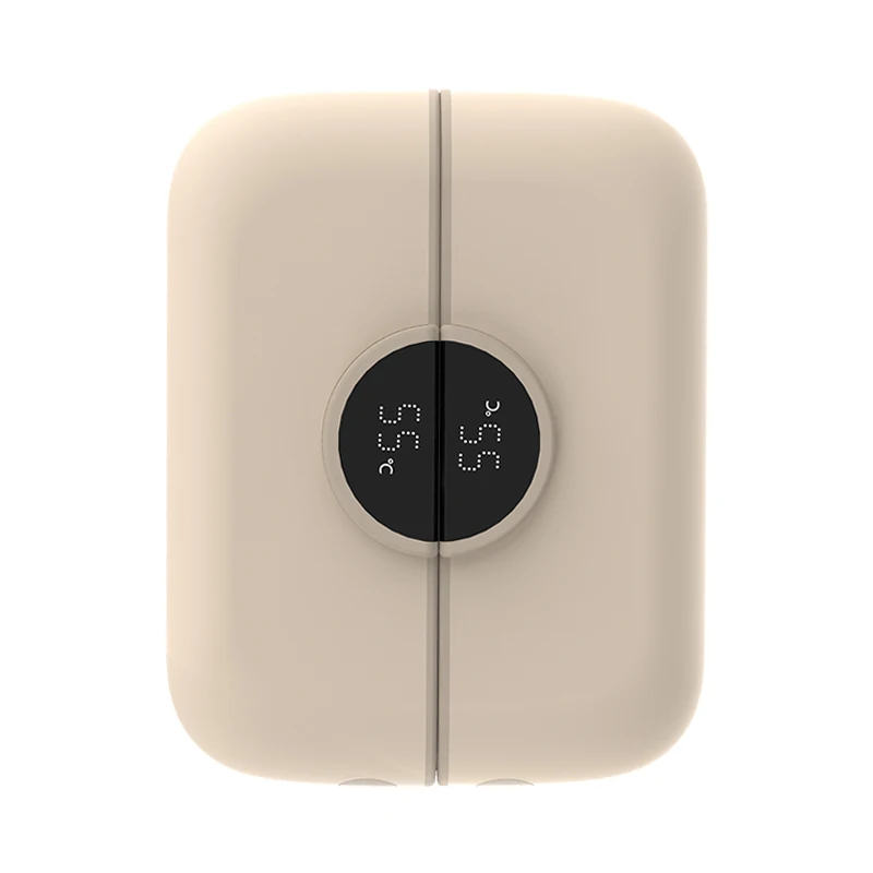 Calentador De Manos Eléctrico Usb 2 En 1 Reutilizable (beige, 4500 Mah) Para Exteriores/interiores/calor.