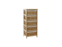 Cajonera Bambú Paulownia Natural 42x32x98cm