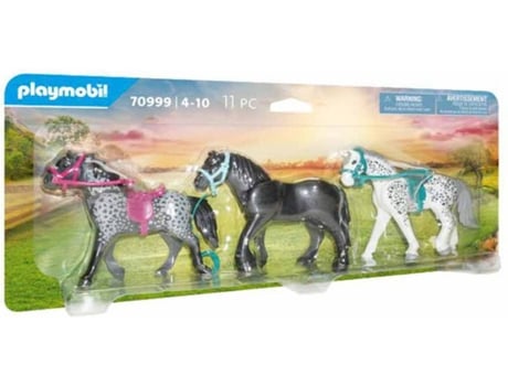 PLAYMOBIL PLAYMOBIL Country: Frisón, Knabstrupper y Andaluz (Edad Mínima: 4)