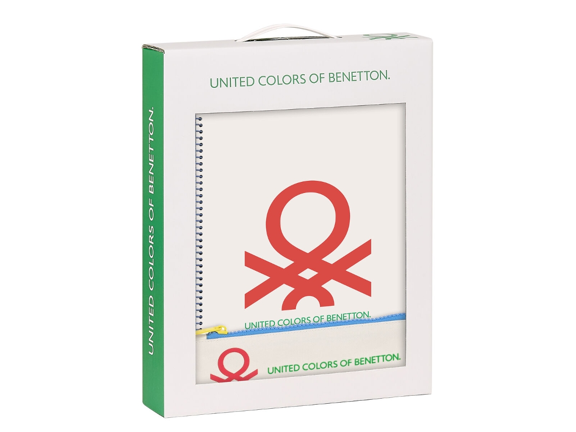 Set de Papelería Benetton Topitos 3 Piezas Blanco