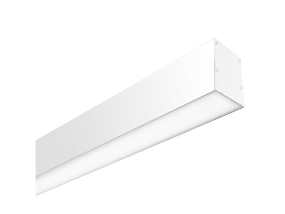 Lámpara de Techo LEDBOX SERK, 70W, 208cm, DALI regulable, blanco, Blanco neutro, regulable