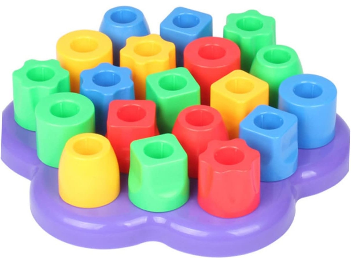 Juguete educativo para niños y niñas, bloques de colores para el reconocimiento de formas, juego educativo CHABERLU.