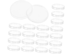 Caja De Almacenamiento Transparente Con Tapa, Paquete De 200 Unidades, Para Monederos De Plástico.