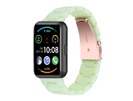 Correa Resina Luxury Verde Claro Huawei Watch Fit 2
