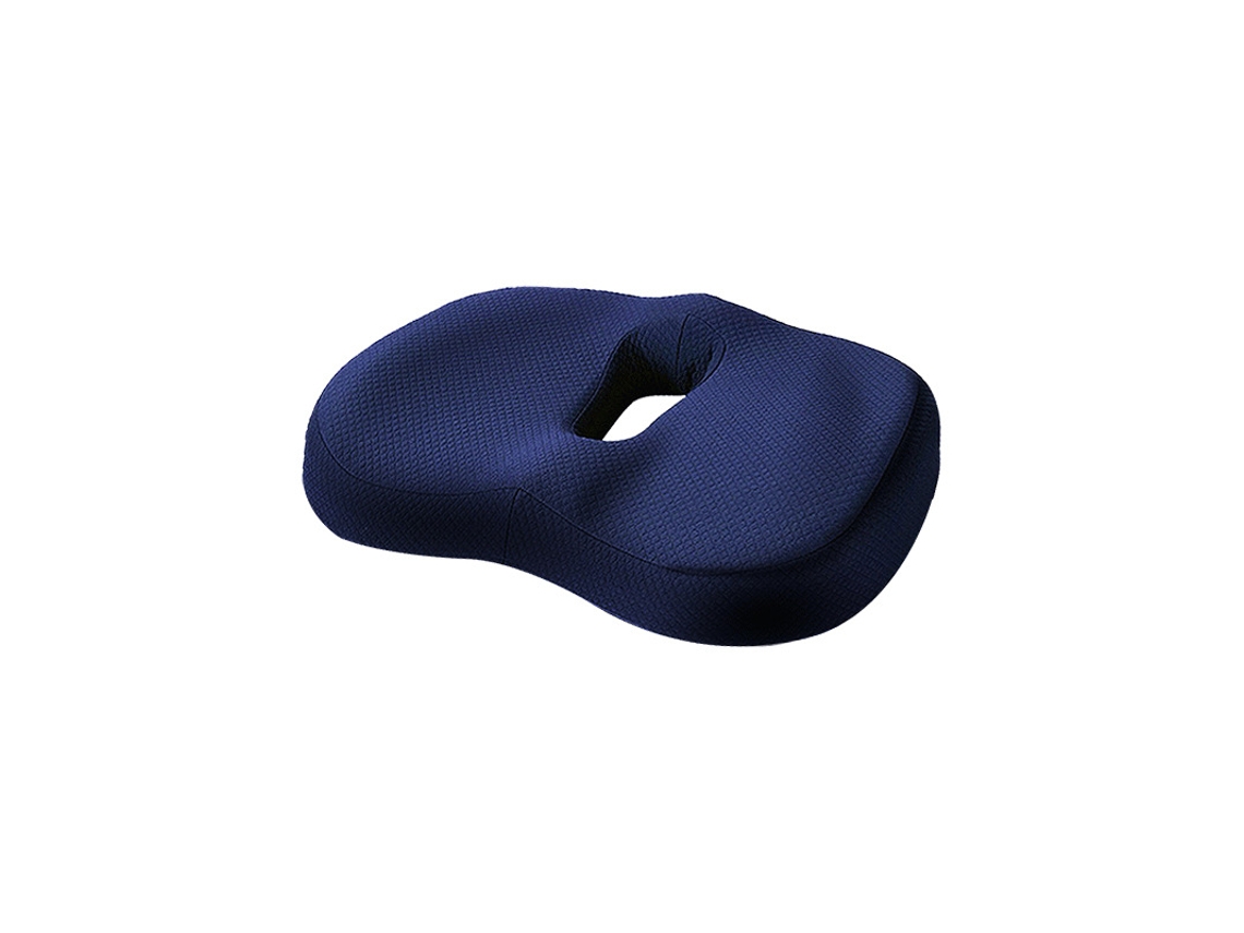 Almohada de espuma viscoelástica Siurn Blue para aliviar la presión y el dolor de coxis