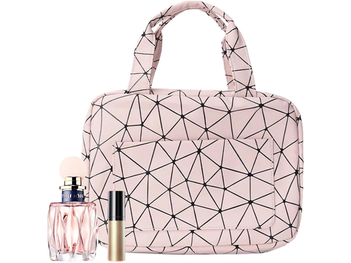Trousse De Toilyte Suspendue Pour Voyage - Maquillage Avec 4 Compartiments Y Crochys Boîte