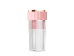 Licuadora portátil recargable Digitallab para viajes al aire libre, 450 ml (rosa)