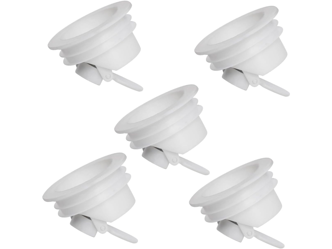 Juego de 15 válvulas de drenaje antiolor para lavabos y duchas, sistema antirreflujo para baños, Slowmoose