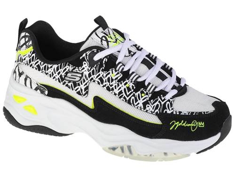 Zapatillas Deportivas SKECHERS Uno 2 (Blanco, Negro - Cuero Natural, Material Sintético- 40)