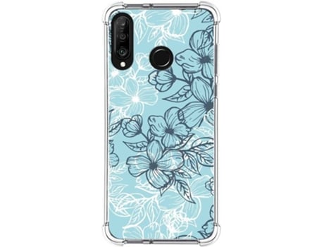 Carcasa Huawei P30 Lite TUMUNDOSMARTPHONE Dibujos Antigolpes Flores 03 Multicolor