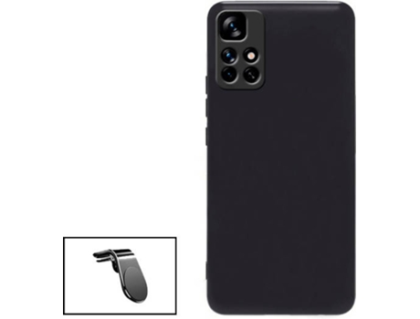 Kit Carcasa + Soporte de Auto Xiaomi Redmi Note 11S G4M Negro