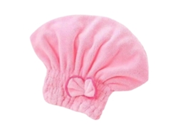Toalla de terciopelo coral, superabsorbente con lazo, de secado rápido, ideal para cabello mojado, accesorio de baño amarillo. Rosewell