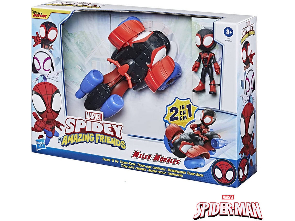 Figura de Acción SPIDEY AND HIS AMAZING FRIENDS Miles Morales Change 'N Go (Edad Mínima: 3 años)