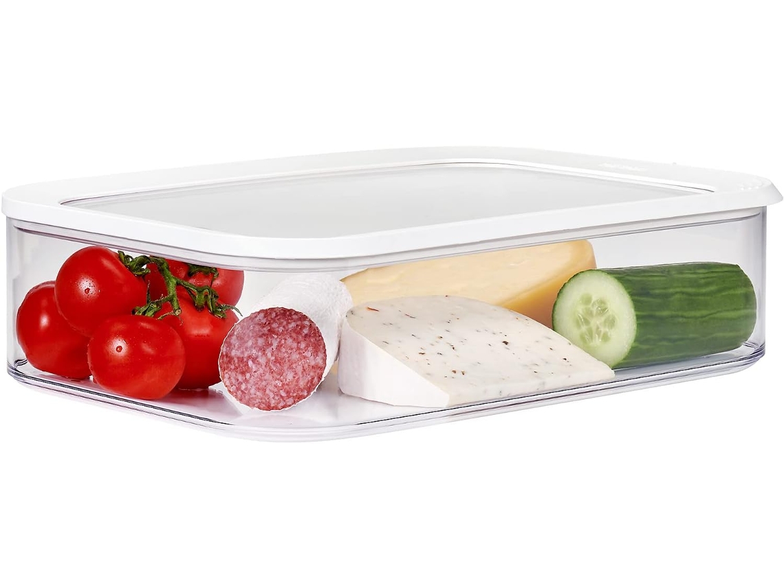 Caja de almacenamiento modular XXL para refrigerador, contenedor de alimentos con tapa, organizador Gokoco