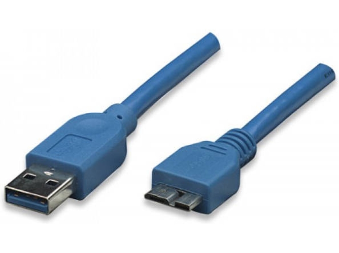 Cable USB TECHLY USB A/Micro-USB B 2 m Macho/Macho Azul