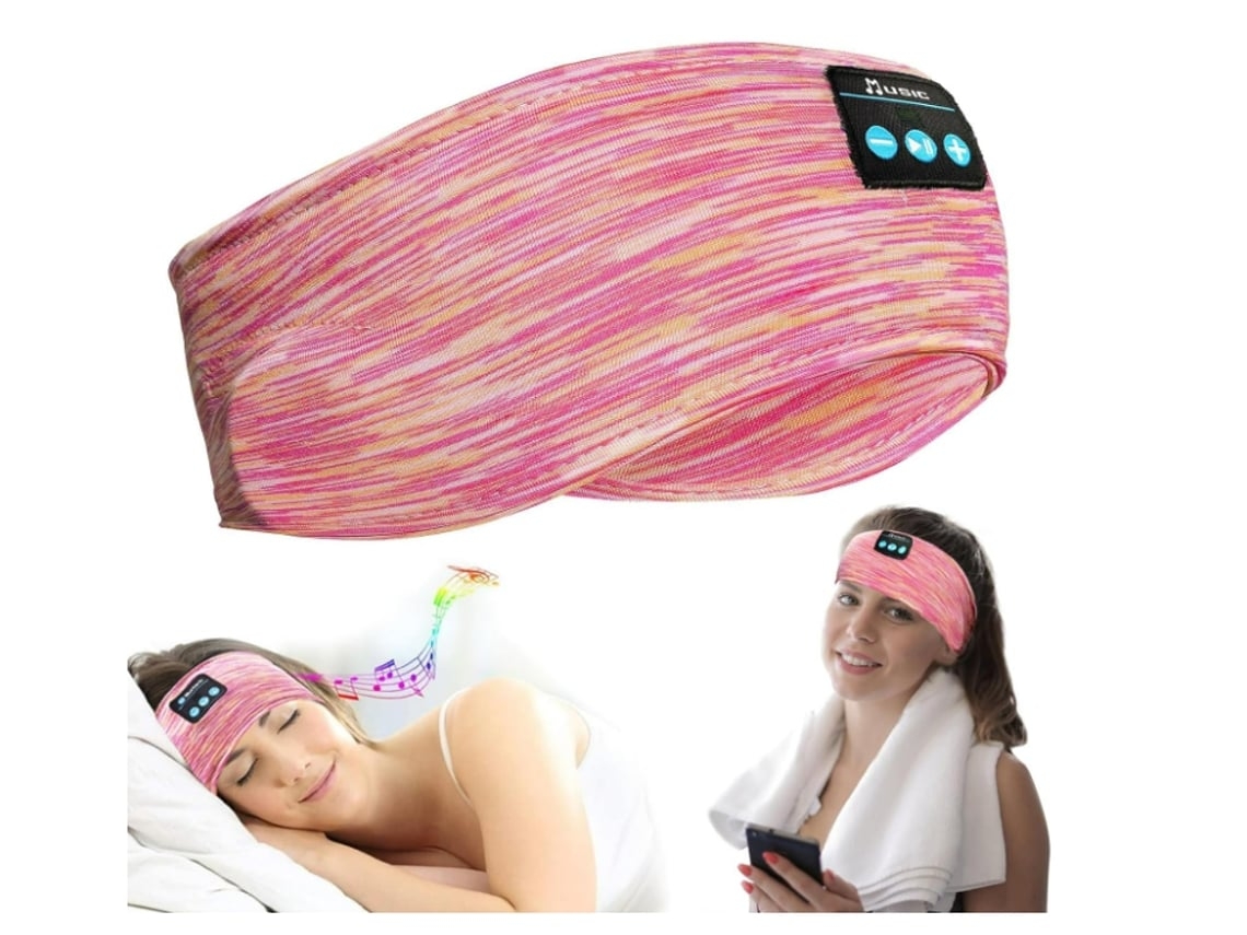 Auriculares Bluetooth Diadema inalámbrica para dormir para personas que duermen de lado Auriculares y diademas ajustables para dormir YEMAESRE