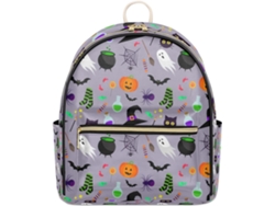 Mochila Cuero Tropicallife Temática Halloween Para Mujeres Niños Informal Escuela Viajes Colorida