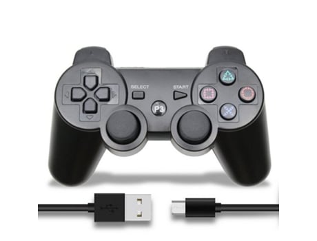 Mando PS3 KINSI Kinsi (Inalámbrico - Negro)
