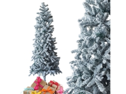 Árbol de Navidad KLACK Nevado Realista PVC de Alta Calidad para Decoración Interior - Reutilizable y Fácil de Montar 120 cm