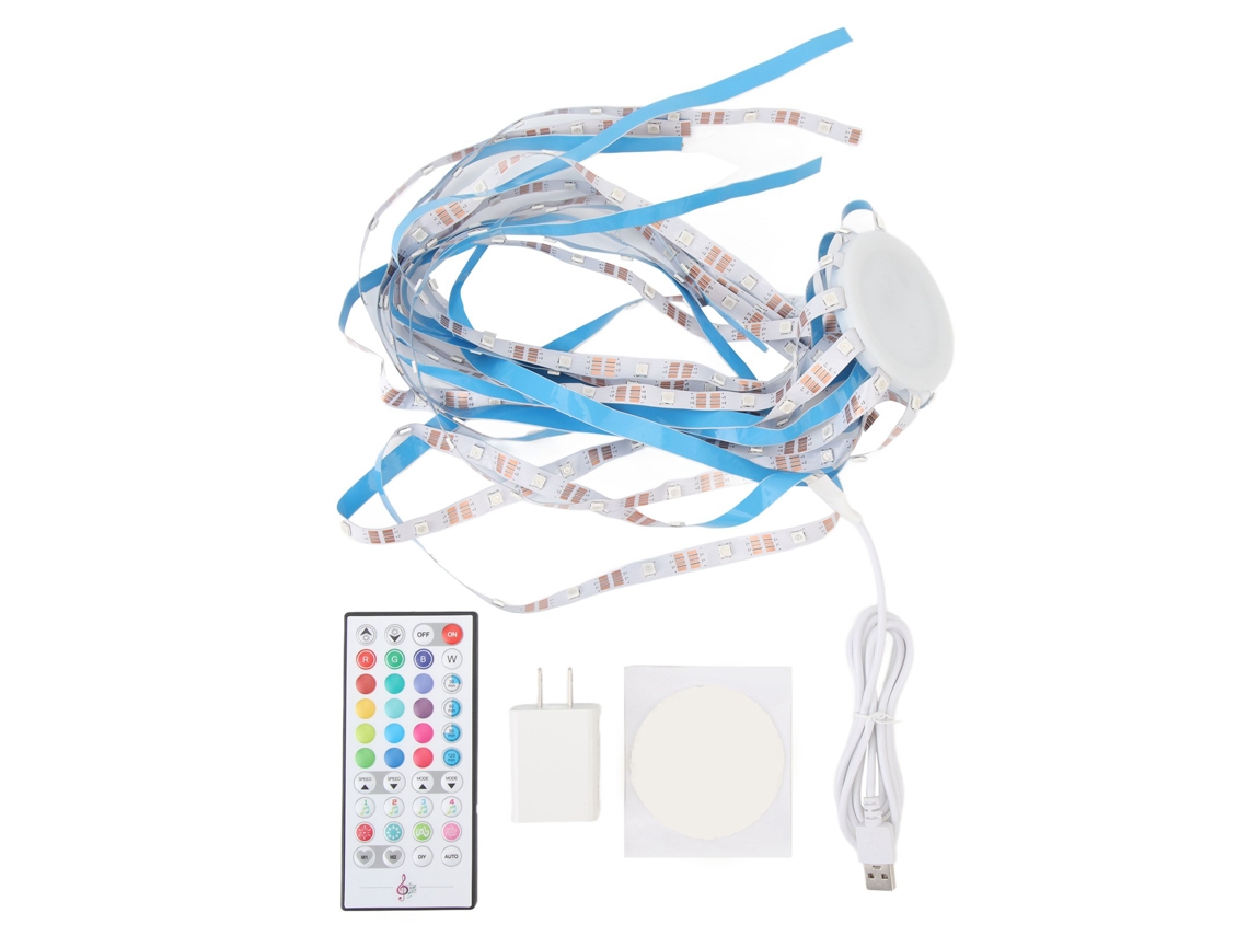 Lámpara de fuego artificial LED RGB ajustable con control Bluetooth de la aplicación