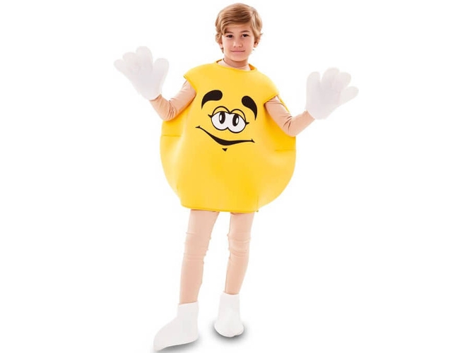 Disfraz de Niño DISFRAZZES Chocolatina Amarilla (Talla: 7 a 9 años)